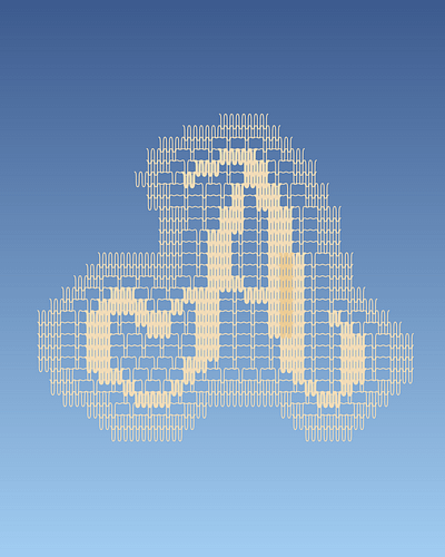 36 Days of Type - A 36 days of type a animation challenge crochet design doily letter lettering typography vector