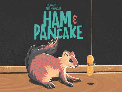 Character Development Pt. 1 - Ham & Pancake animals camping character design childrens book lettering outdoors playful retro wildlife