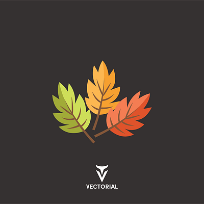 Leaves design flat design illustration leaves vector