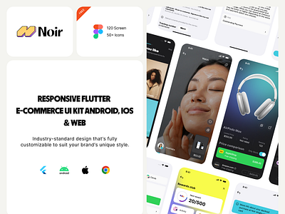 Noir- Flutter E Commerce App UIKIT e commerce ecommerce ios app ios e commerce app mobile app mobile app design mobile design mobile ui nike nike app online shop online store shop store