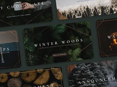 Winter Woods Mega-Series christmas church december design forest graphic design ice mega series nature proclaim promedia rustic series snow winter wood woods