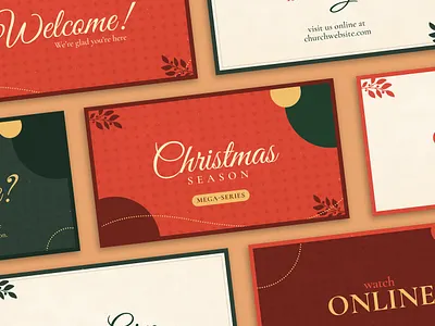 Christmas Season Mega-Series card christmas church december design graphic design holiday proclaim promedia season series sermon traditional vintage winter