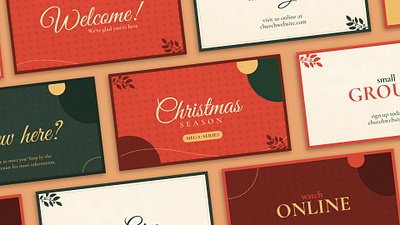 Christmas Season Mega-Series card christmas church december design graphic design holiday proclaim promedia season series sermon traditional vintage winter