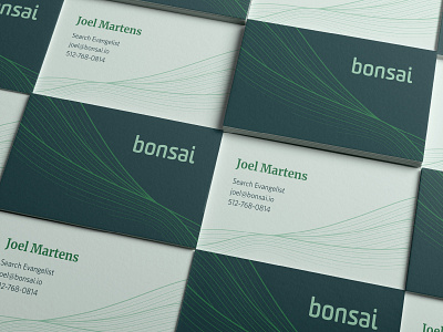 Bonsai Business Cards branding creativity design graphic design