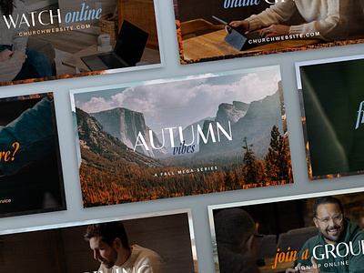 Autumn Vibes Mega-Series autumn church design fall graphic design leaves mega series nature proclaim promedia scenery series sermon slides weekend