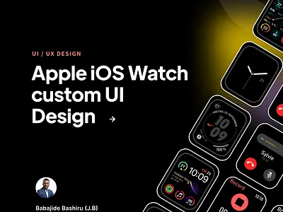 Apple iOS Watch custom UI Template app design figma mobile ui uidesign