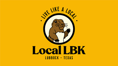 Local LBK branding illustration mascot prairie dog