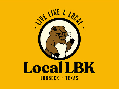 Local LBK branding illustration mascot prairie dog