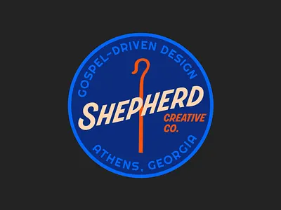Shepherd Creative Co. Branding badge brand branding church creative design emblem graphic design logo shepherd staff