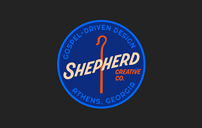 Shepherd Creative Co. Branding badge brand branding church creative design emblem graphic design logo shepherd staff