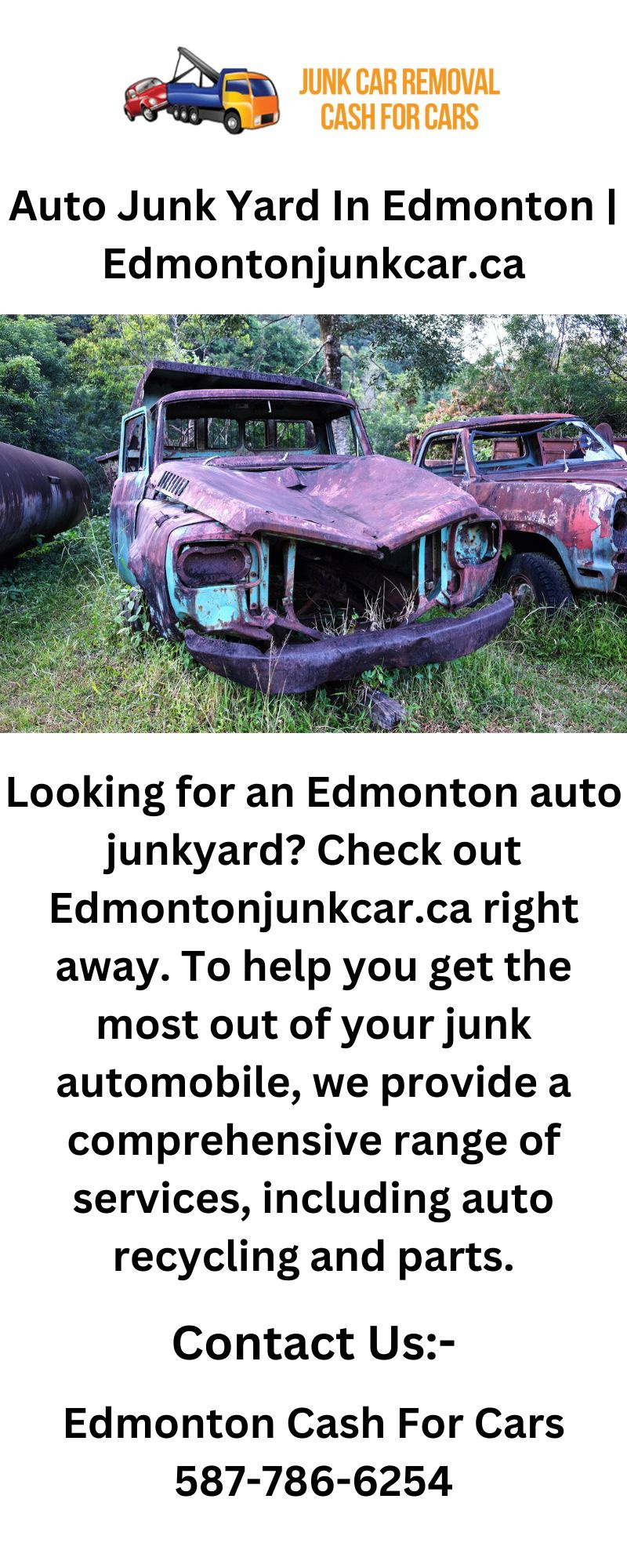 Auto Junk Yard In Edmonton Edmontonjunkcar.ca by Edmonton cash For