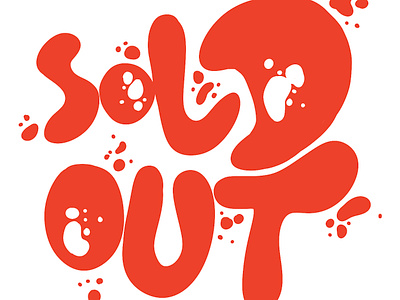 Sold Out graphic design illustration lettering logo sold sold out typography