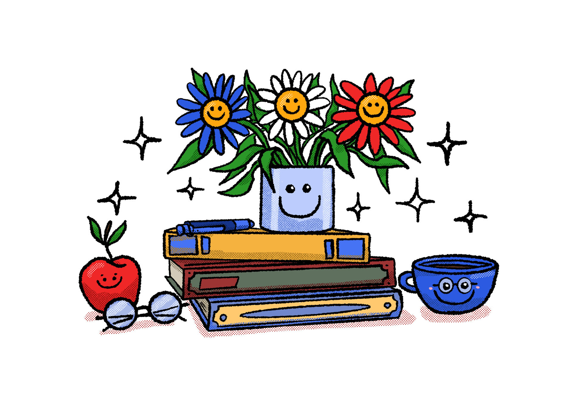 Instagram post for Teacher's Day art artwork cartoon character design graphic design illustration still life stilllife