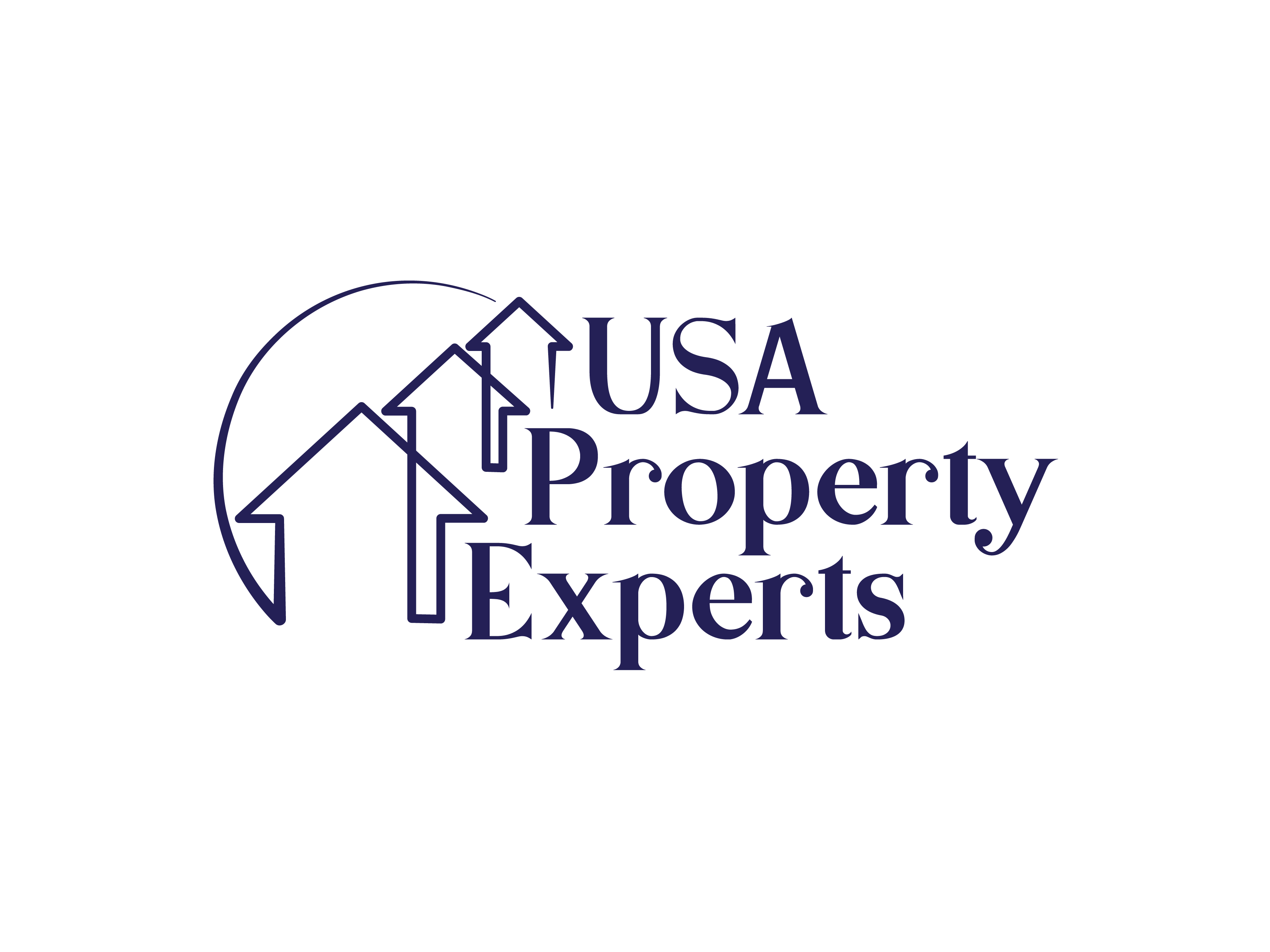 USA Property Experts Logo adobe adobe illustrator app blue brand design branding colorful design graphic design home homes illustration illustrator logo logomark property realty vector