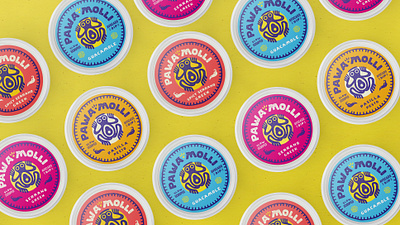 Pāwa Mōlli - Packaging avocado branding bright frog logo mexican package design
