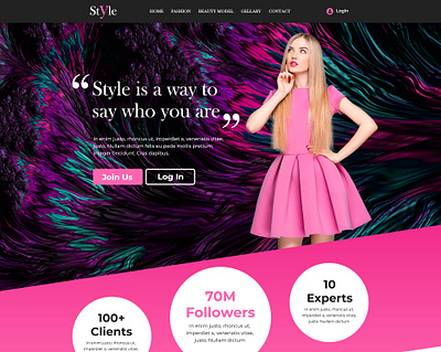 Style Website UI Promo Animation 2d 3d after effect animation branding design explainer fashion graphic masudhridoy motion promo ui ux video wordpress