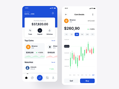 Crypto Wallet Mobile App bitcoin wallet block chain crypto currency crypto exchange crypto trading crypto wallet ethereum exchange financial app investment mobile mobile app mobile app design modern ui nft product design solana trading ui ui design