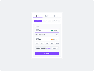 Exchange Buy Crypto app buy crypto design exchange modal sell ui ux