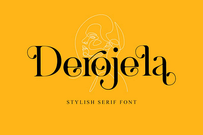Derojela Serif Font calligraphy display display font font font family fonts hand lettering handlettering lettering logo sans serif sans serif font sans serif typeface script serif serif font type typedesign typeface typography