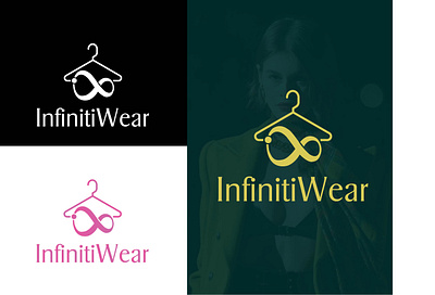 InfinitiWear logo design. 3d animation branding clothing brand clothing logo free logo graphic design infinity logo logo logo design logo maker modern logo motion graphics ui vector website logo