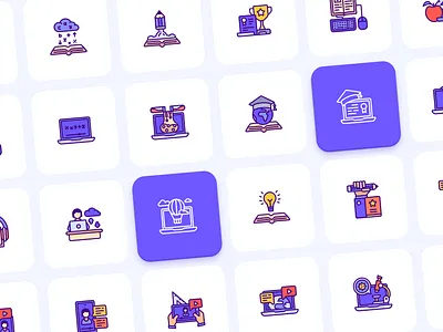 Online Education Icon Set education icon icon set online