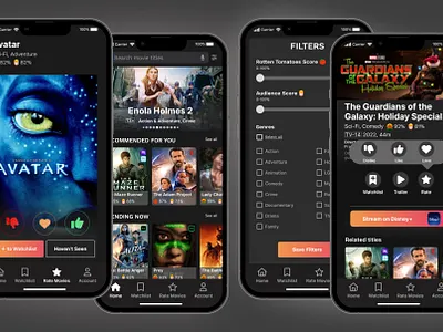 MovieFinder App Concept app design ui ux