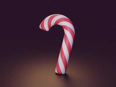 Candy cane 100daysof3d blender candy candycane christmas cyclesrender modeling