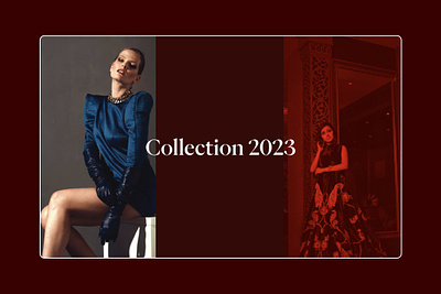 Collection 2023 - Page loader and header animation branding concept design exploration fashion motion motion graphics screendesign ui uidesign webdesign