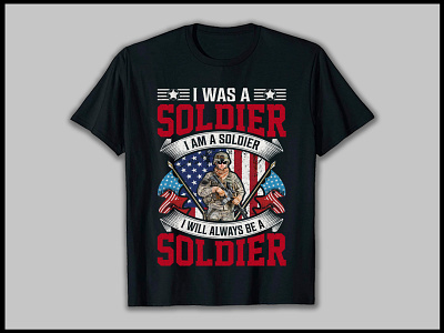 Trendy Veteran T-Shirt Design american american army american design americant shirt army tshirt armydesign best t shirt besttshirtdesign blackt shirt bulk shirt bulk t shirt design fashion graphic design illustration soldier soldier tshirt design typography veterantshirt