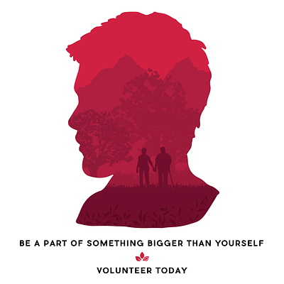 Volunteer Poster graphic design