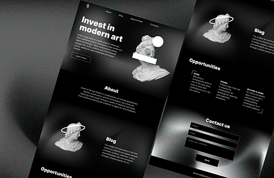 Concept for black&white site branding design graphic design illustration logo typography ui ux vector