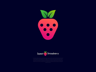 Modern Strawberry Logo Design brand identity branding business logo company logo corporate branding corporate identity creative logo creativeariful design graphic design illustration logo logo 2023 logo design logo maker logo template logos minimalist logo modern logo new logo