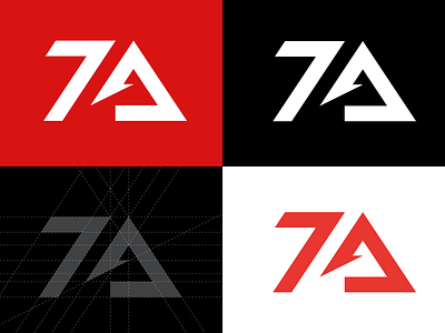 7A - Sport Brand Identity boxing branding design drink energy graphic design illustration logo mockup poster sport sports vector