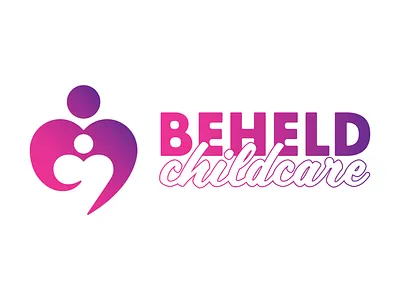 Beheld Childcare Concept Logo adobe adobe illustrator adobeillustrator brand design branding care childcare colorful daycare design graphic design heart illustration illustrator logo logomark minimal minimalist vector