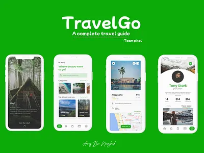 TravelGo | UIUX Case Study app branding case study design figma travelogo uiux