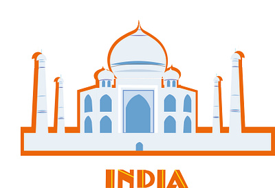 Taj Mahal architecture building design graphic design illustrator travel