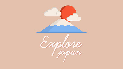 Explore Japan 2d 2d animation after effects animation gif graphic design graphics illustration logo loop animation motion motion graphics typography