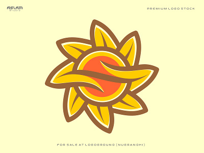 Letter S Sunflower Logo 3d animation app art branding design flat illustration logo ui