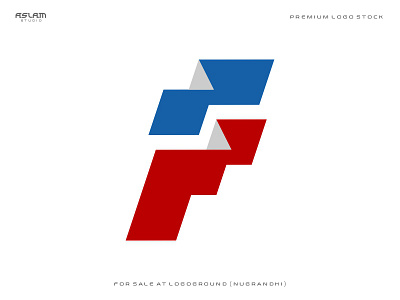 Lettermark F Flag Logo 3d animation app art branding design flat illustration logo ui