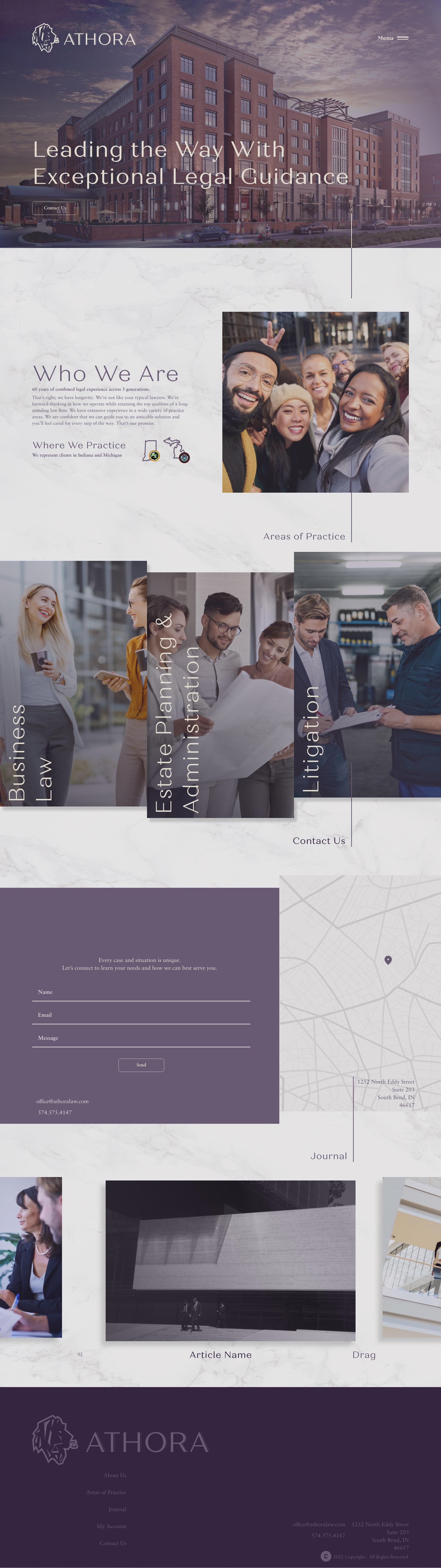 Example of Athora Law Group Mockups