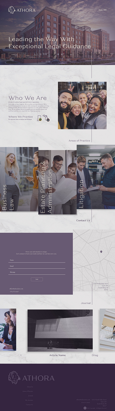 Athora Law Group Mockups adobe adobe xd design home page law profile page service page ui ux ux design ux research uxui web design