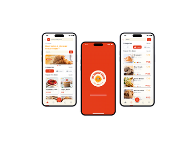 The Sunrise Baker mobile app ui ux design uxui