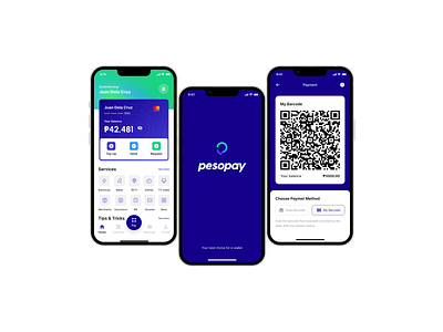 Pesopay mobile app ui ux design uxui