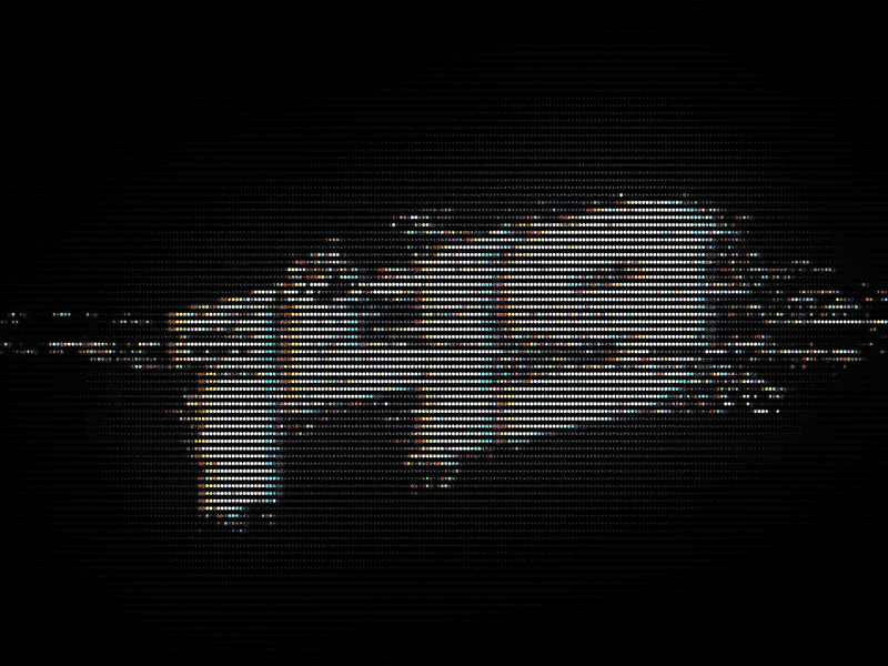 149 Glitch glitch logo number tv