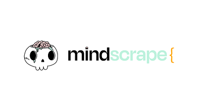 Mindscrape Logo & UX/UI Design adobe adobe xd apple pencil black branding coding design development team home page illustration illustrator logo mind skull ui ux uxui design web design