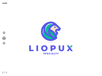 Liopux adobe photoshop brand branding company graphic design icon inspiration lion logo logos logosai minimalist playfull typography vector
