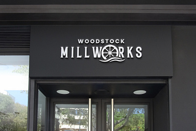 Woodstock Millworks | Logo & Branding Design brand brand design branding co op design designer graphic design graphic designer illustrator logo logo design office logo office space woodstock