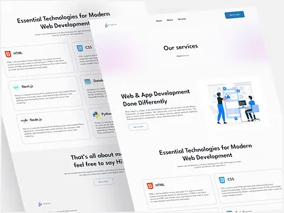 Service page for web development agency agency animation design design agency digital agency minimal motion graphics service service page trending ui ui design user interface ux web web design web ui web uiux website