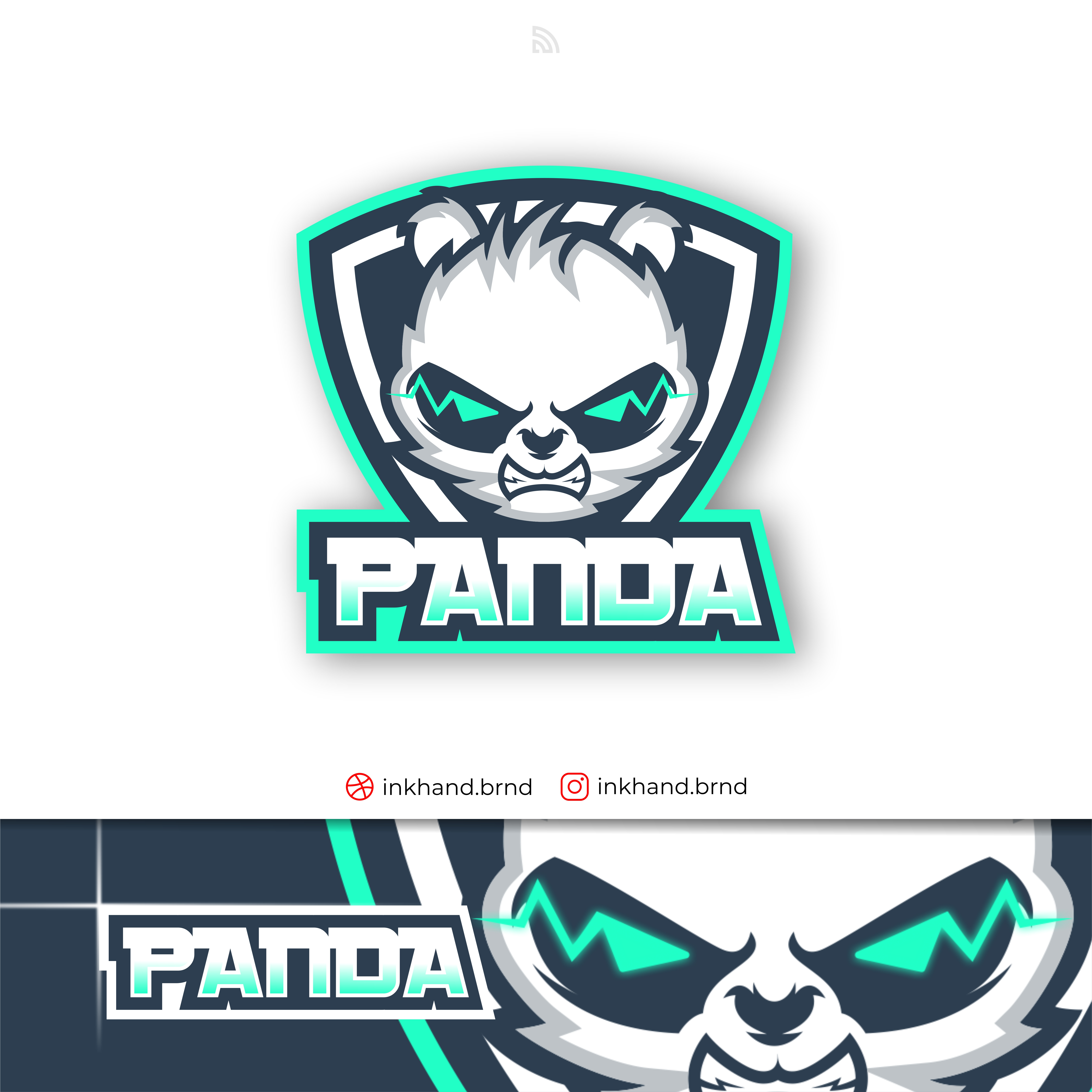 Angry panda esport logo animation brand brand identity branding design esport game graphic design illustration logo masc ot mascot logo streamer team vector