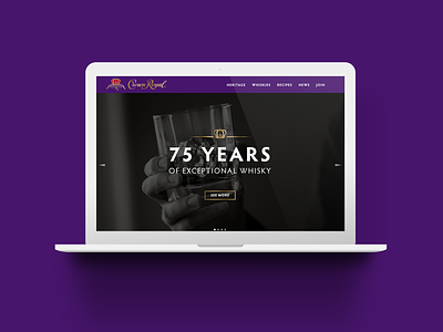 Crown Royal (2015) ux uxui web design website design
